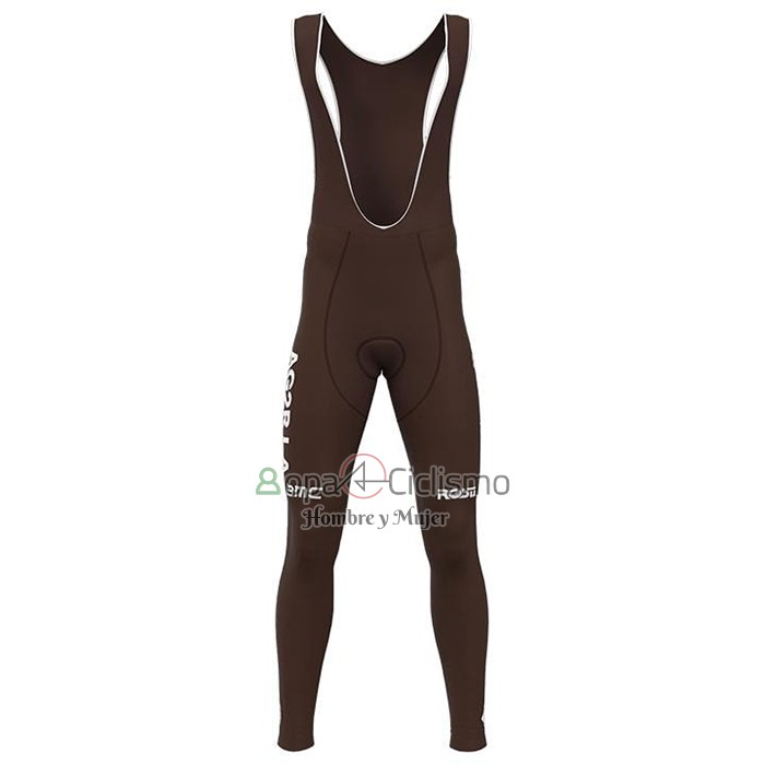 Ag2r Citroen Team Ropa Ciclismo Culotte Largo 2021 Mangas Largas Blanco